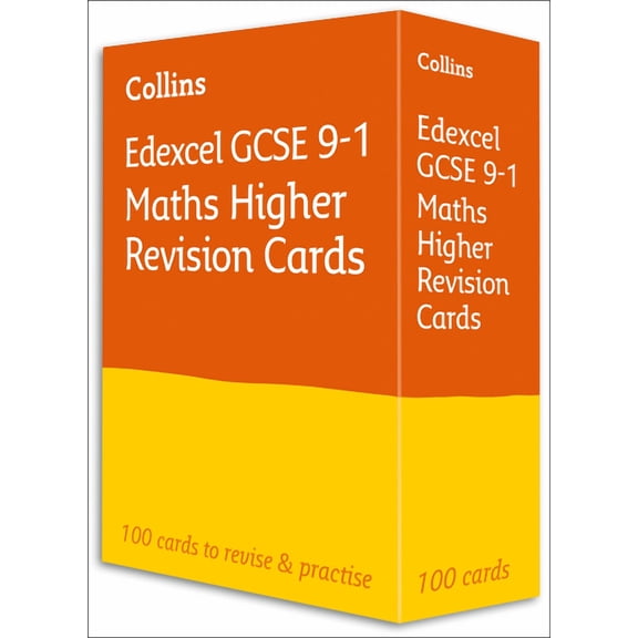 Collins GCSE 9-1 Revision New Edexcel GCSE 9-1 Maths Higher Revision Flashcards (Postcard book or pack)