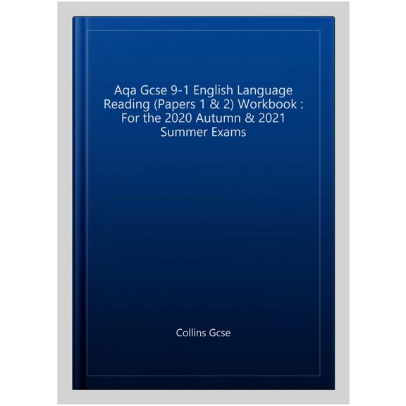 Pre-Owned Collins GCSE 9-1 Snap Revision Reading (for papers 1 and 2) Workbook: New GCSE Grade 9-1 English Language AQA : GCSE Grade 9-1 (Paperback)