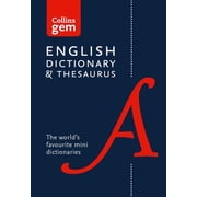 Collins Gem Collins Gem English Dictionary & Thesaurus Edition 6 Paperback