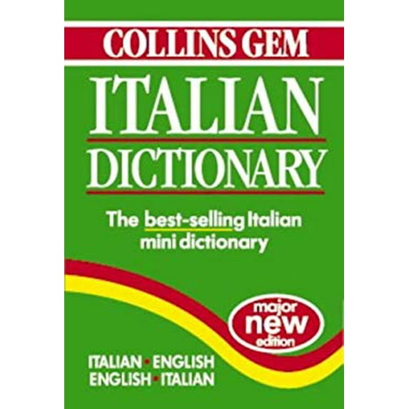 Pre-Owned Collins Gem Italian Dictionary: Italian-English English-Italian (Paperback) 000470746X 9780004707464