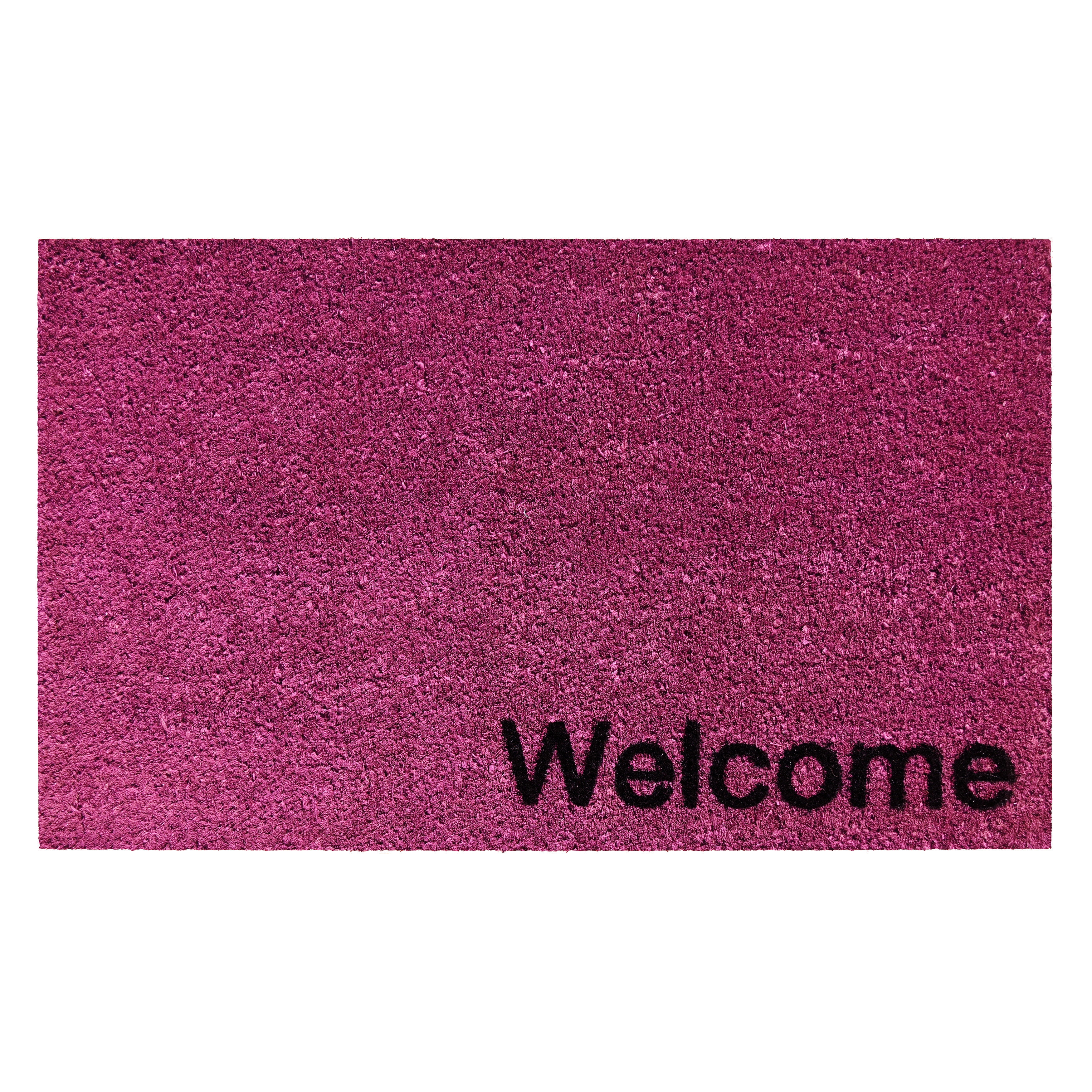 Collins Magenta Pastel Welcome Doormat,17" x 29"