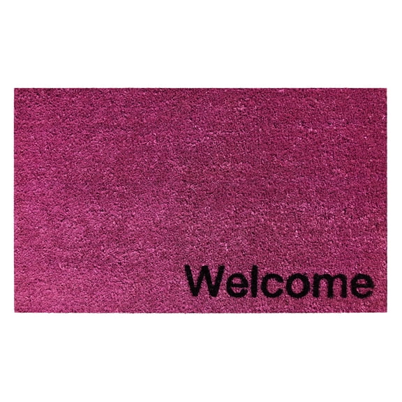 Collins Magenta Pastel Welcome Doormat,17" x 29"