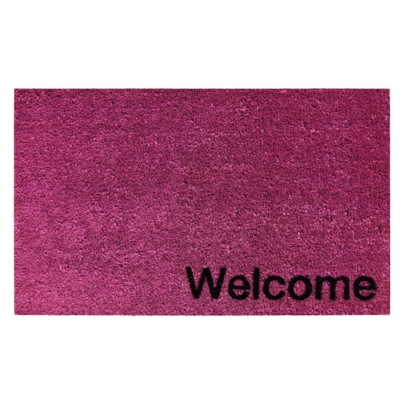 Collins Magenta Pastel Welcome Doormat, 24" x 36"