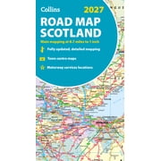 Collins Road Atlas 2027 Collins Road Map of Scotland Folded Road Map, Paperback