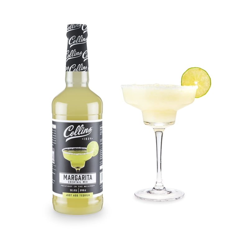 Collins Margarita Mix, 32 fl oz, Made with Lime, Lemon & Orange