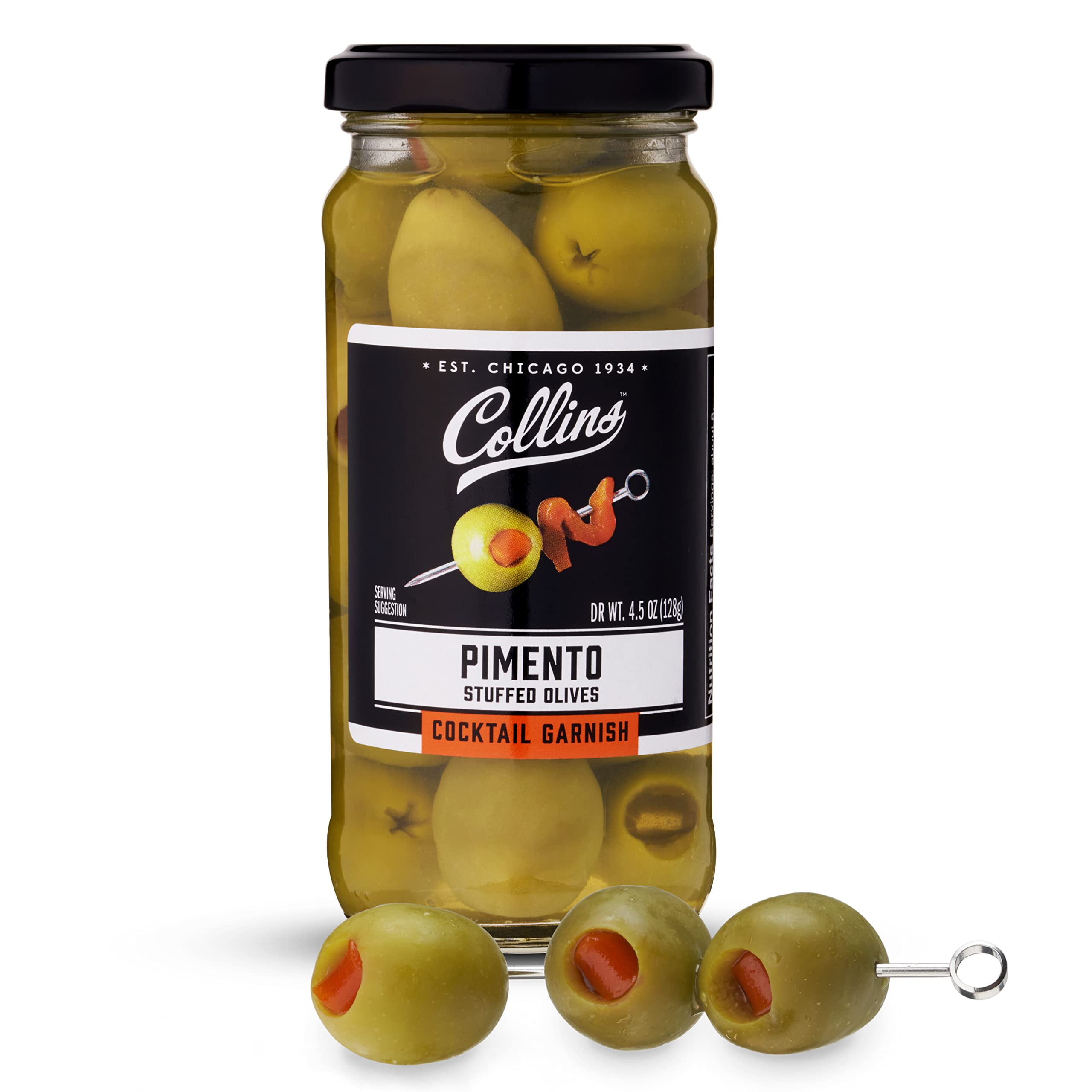 Collins Pimento Stuffed Olives Gourmet Cocktail Olives Spanish