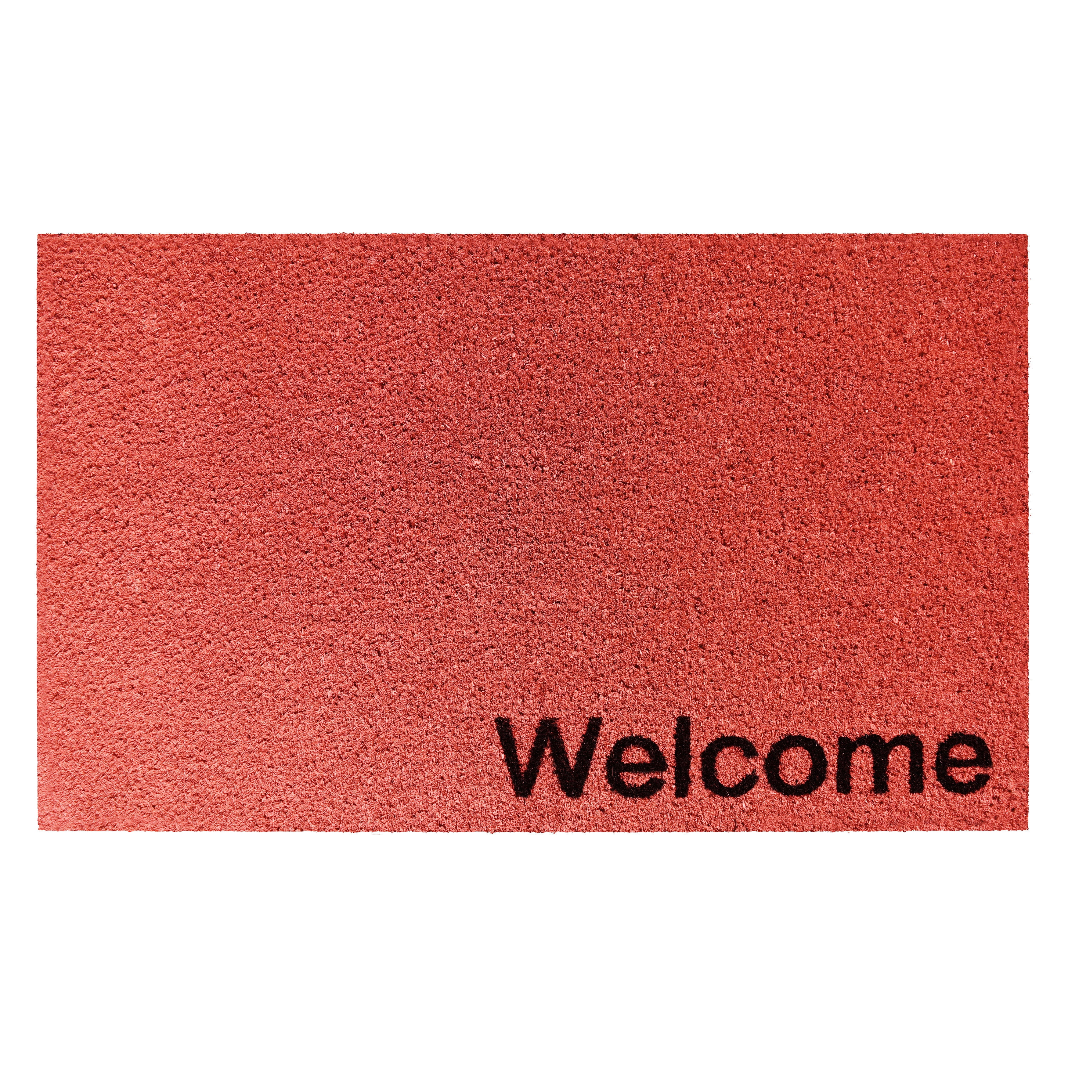 Collins Pink Pastel Welcome Doormat, 24" x 36"