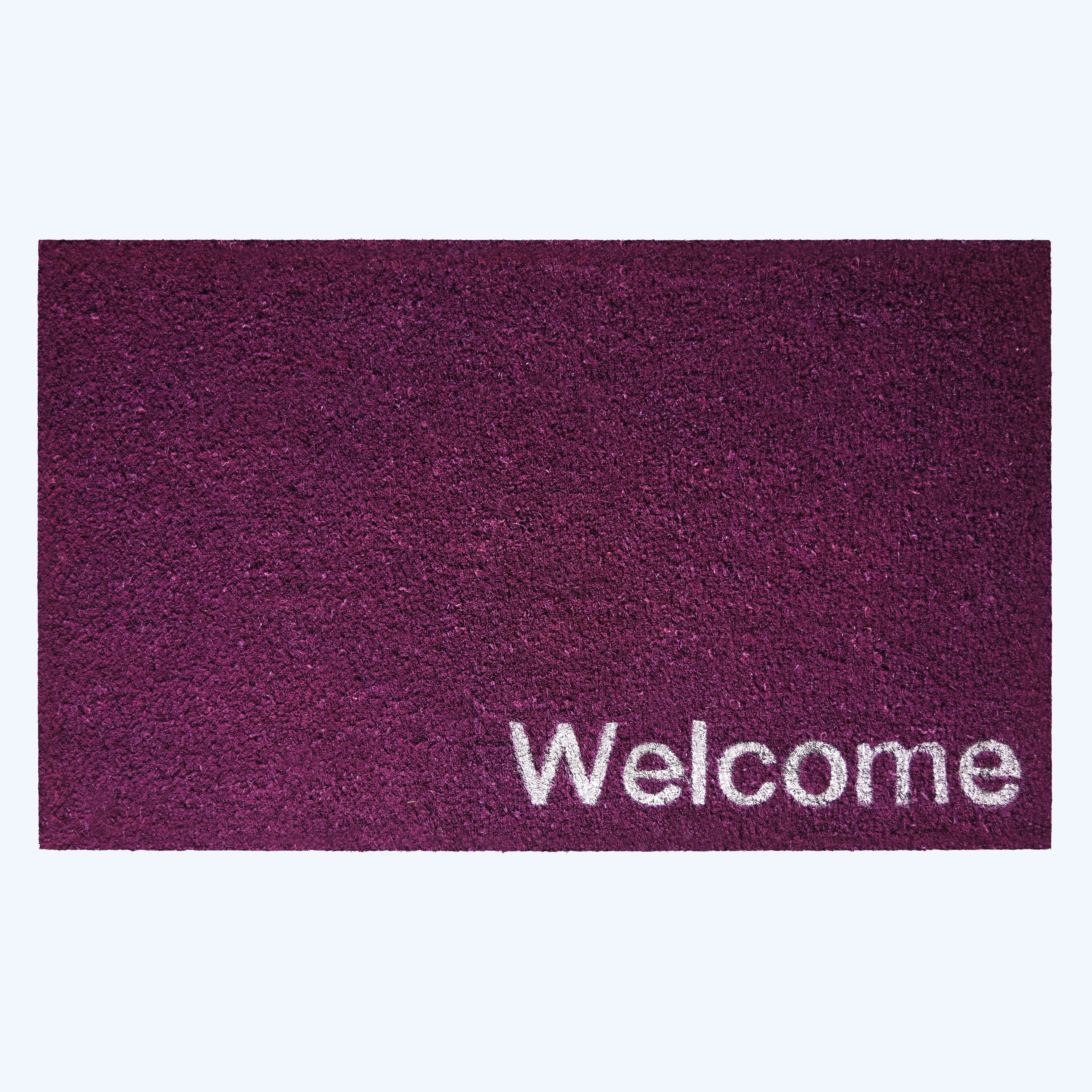 Collins Purple Pastel Welcome Doormat, 17" x 29"