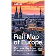 Collins Rail Map of Europe Plan Your Flight-Free European Adventure, Paperback