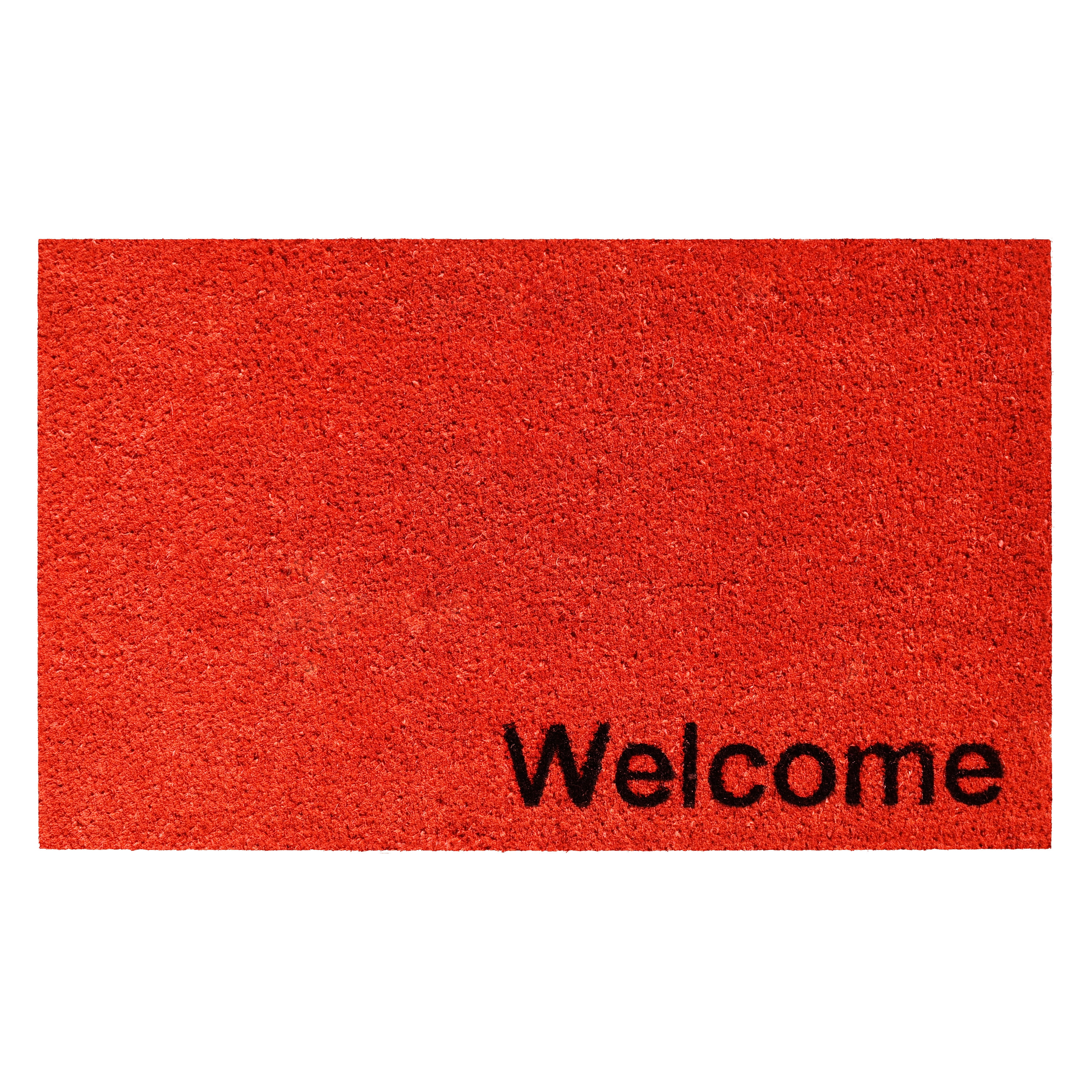 Collins Red Pastel Welcome Doormat, 24" x 36"