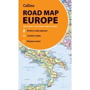 Collins Road Map of Europe Folded Map, Paperback