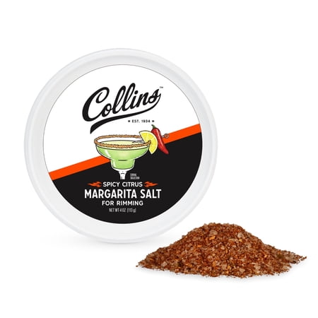 Collins Spicy Citrus Margarita Salt Rimmer for Cocktails, Bloody Mary 4 oz