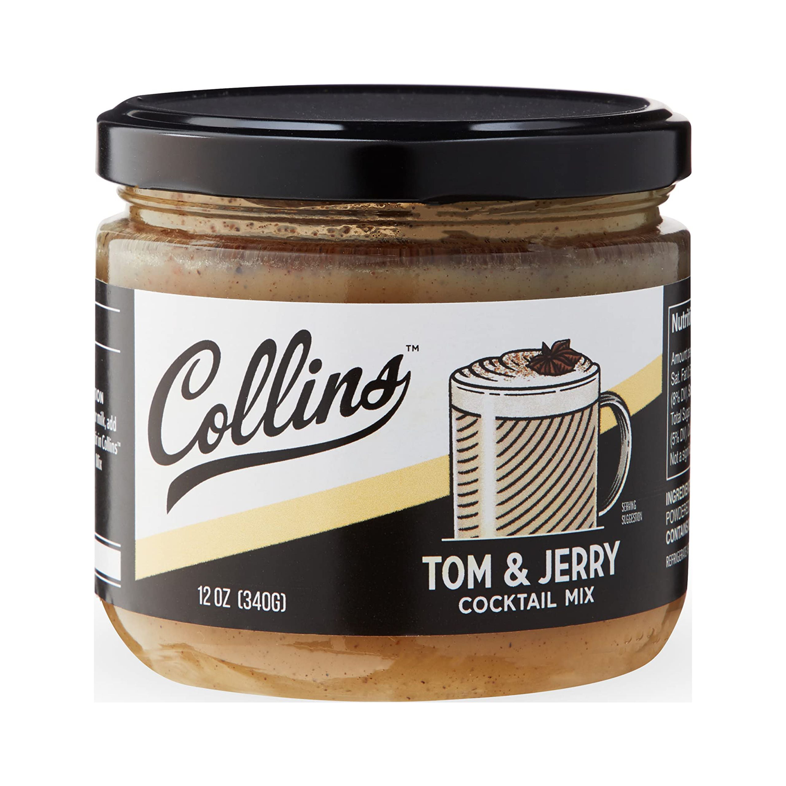 Collins Tom & Jerry Mix, Real Ingredients, Craft Cocktail Mixers, Hot