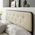 thumbnail image 1 of Modway Collins Fabric Button Tufted Queen Headboard in Gray and Azure, 1 of 6