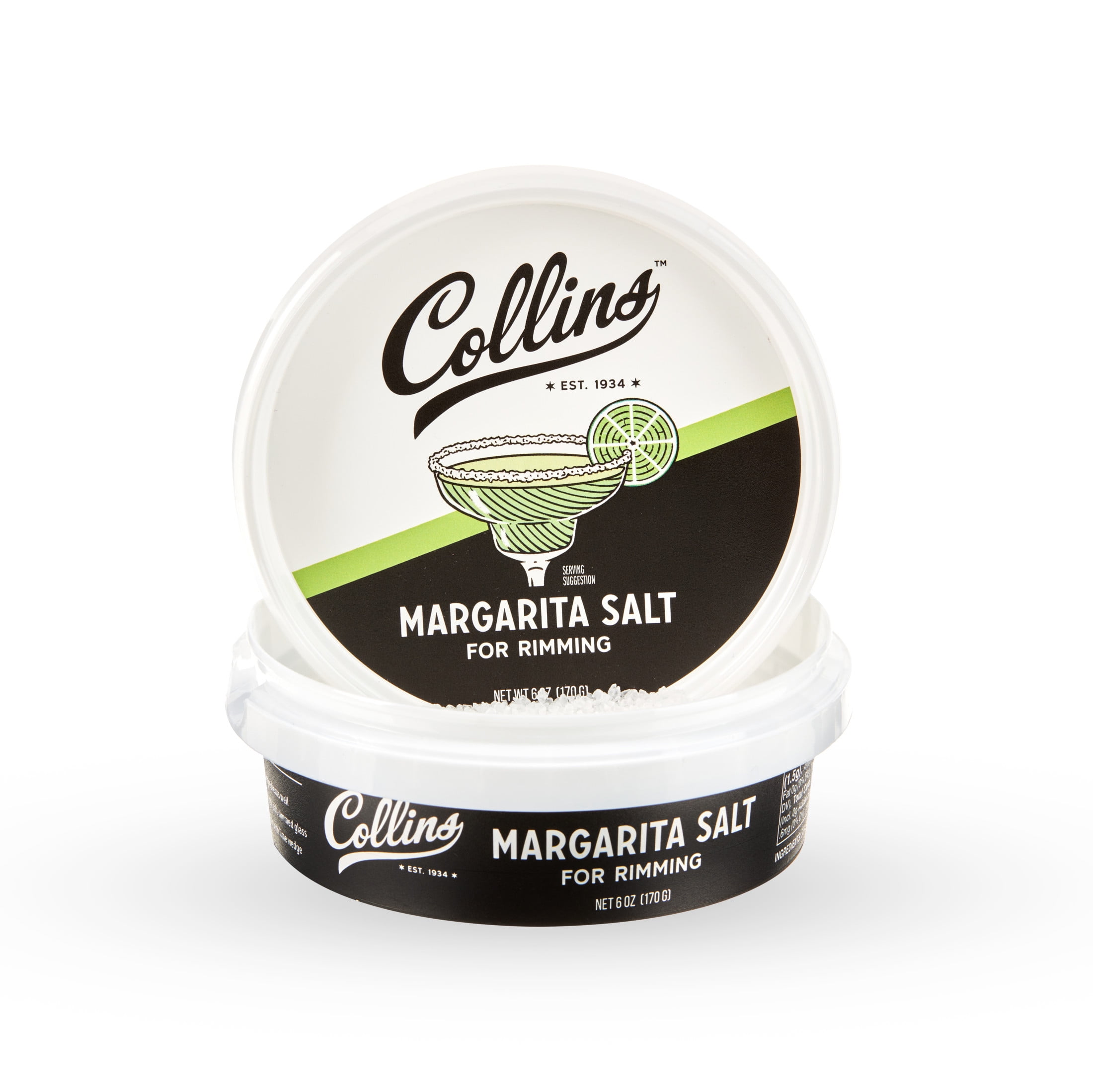 Collins White Margarita Salt Rimmer for Cocktails Tequila Margarita Mix 6oz