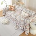 thumbnail image 1 of Croniis Boho Sofa Cover with Anti-slip Velcro Tape, Couch Blanket Cover Sectional Sofa Cover for Boho Style, Revitalizing the Old Sofa,Couch Protector,Printing Process 71*71in, 1 of 8