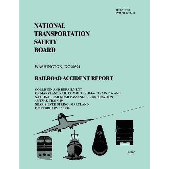 Collision and Derailment of Maryland Rail Commuter Marc Train 286 and National Railroad Passenger Corporation Amtrak Train 29 Near Silver Spring, Maryland on February 16, 1996 : Railroad Accident Repo