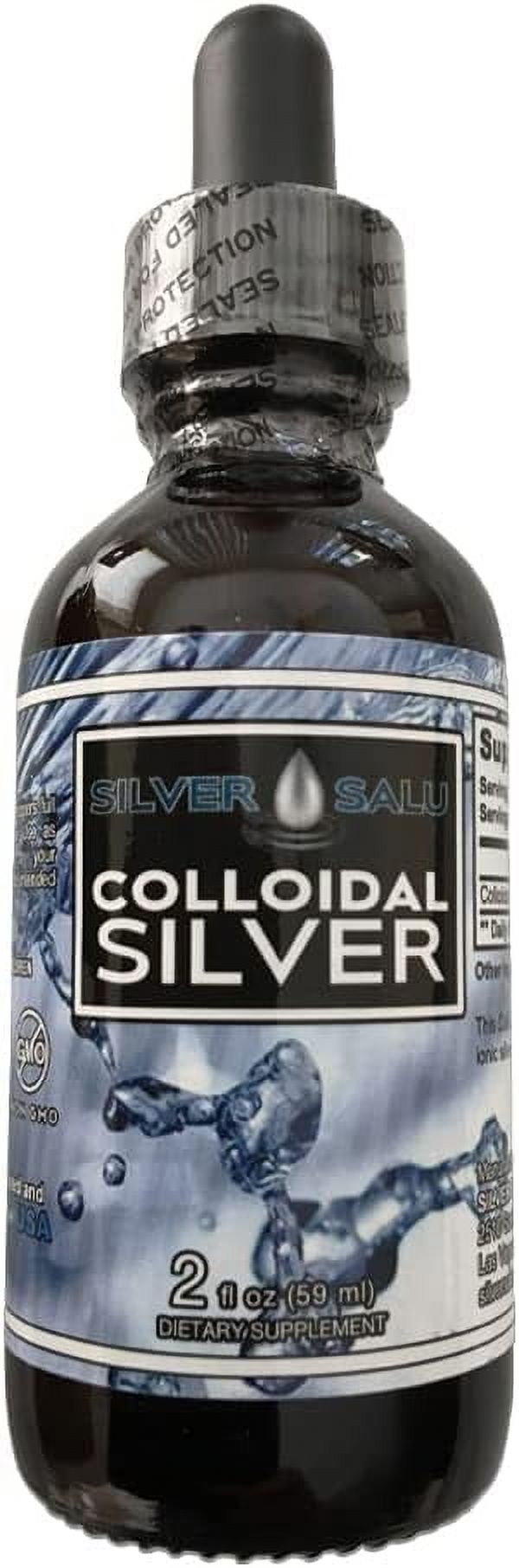 Colloidal Silver Liquid Mineral Supplement for Immune Support, Serving