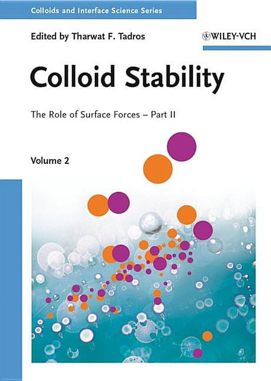 Journal Of Colloid And Interface Science Colloids and Interface Science: Colloid Stability : The Role of Surface