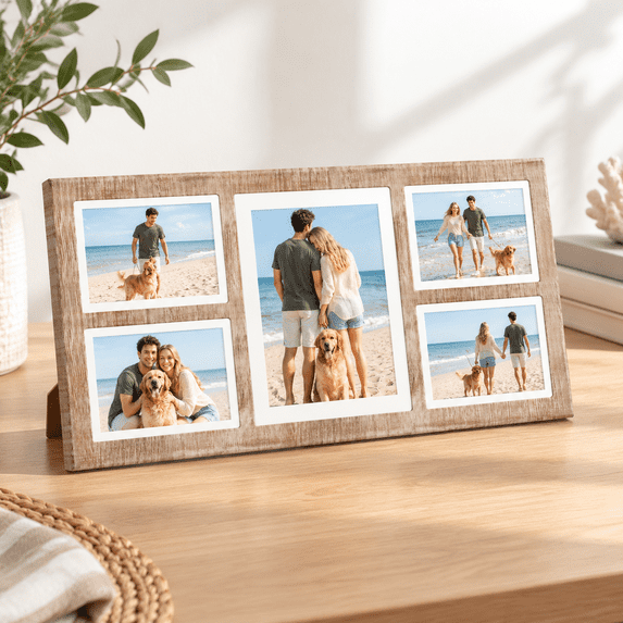 Collpicture Frame For 8x10 And 4 5x7 Pictures Display 5 Opening Family ...