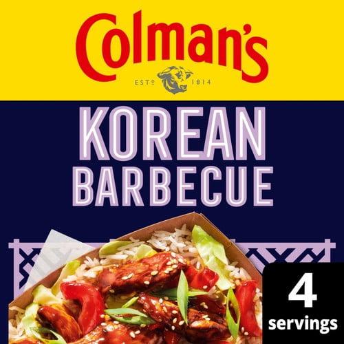 Colman's BBQ Korean Sauce Dry Packet Mix 45g, British Import (Pack of 2)