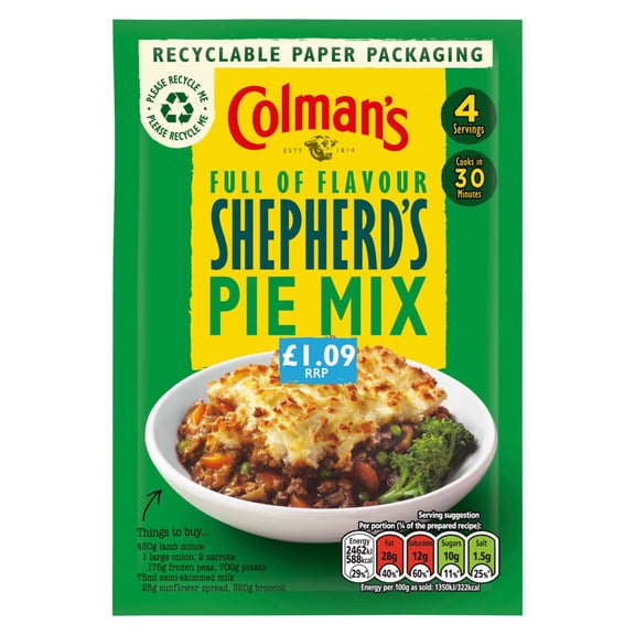 Colman's Recipe Mix Shepherd's Pie 50 g (pack of 10)