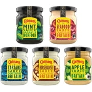 Colmans Sauce Collection, Mint, Seafood, Tartare, Horseradish, Apple, Crafted in Britain - Favourite British Sauces