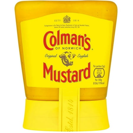 Colman's Squeezy Mustard, 5.3-Oz. - PACK OF 12