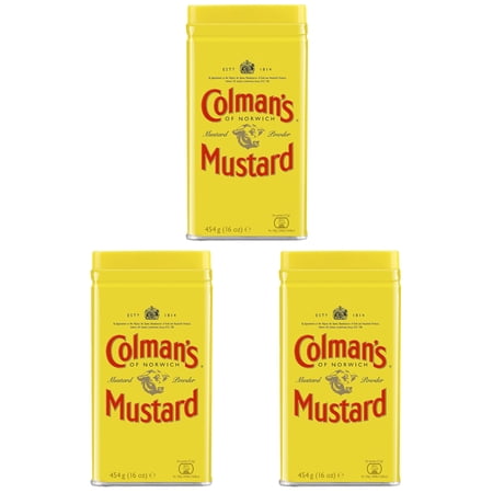 Colmans Mustard Powder Tin 454g (Pack of 3)