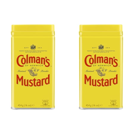 Colmans Mustard Powder Tin 454g (Pack of 2)