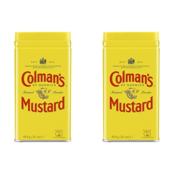 Colmans Mustard Powder Tin 454g (Pack of 2)