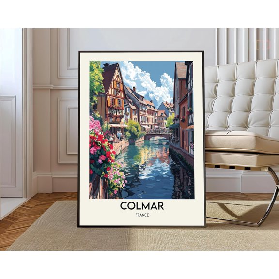 Colmar Alsace France Poster, Unframed Paper Poster 8x10in