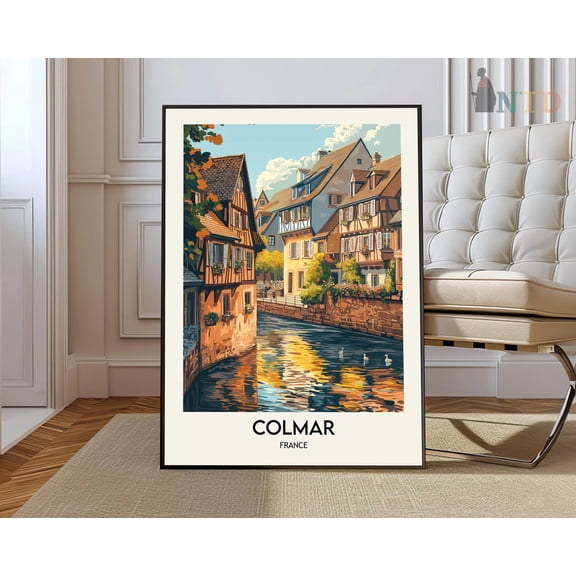 Colmar Alsace France Poster, Unframed Paper Poster 8x10in