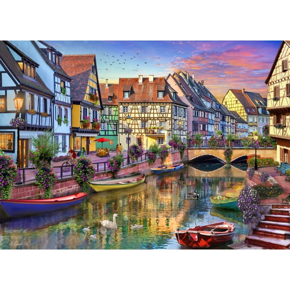 Colmar Canal Jigsaw Puzzle 1000 Piece - Walmart.com