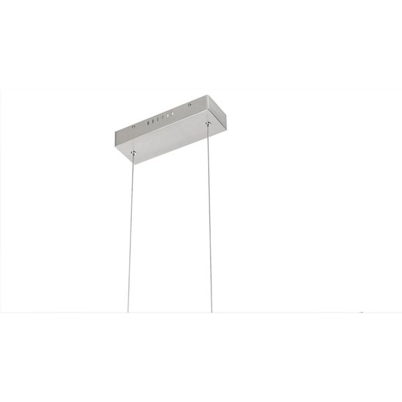 Colmar Dimmable Integrated Led Rubber Wood Ceiling Island Light With Adjustable Steel Braided Cable.18W, 1400 Lumen,