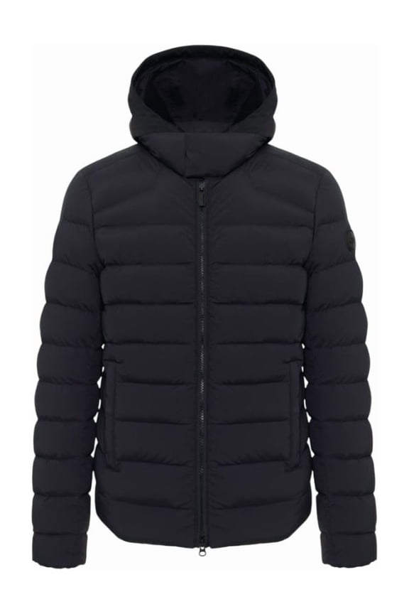 Originals Quilted Black Down Jacket With Hood (Men's)