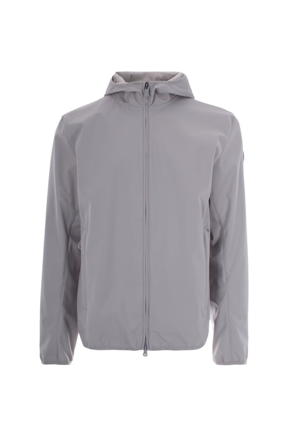 Softshell Casual Jacket With Fixed Hood And Zippered Pockets (Men's)