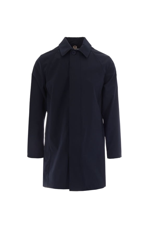 Softshell Navy Blue Jacket With Classic Collar And Adjustable Cuffs (Men's)