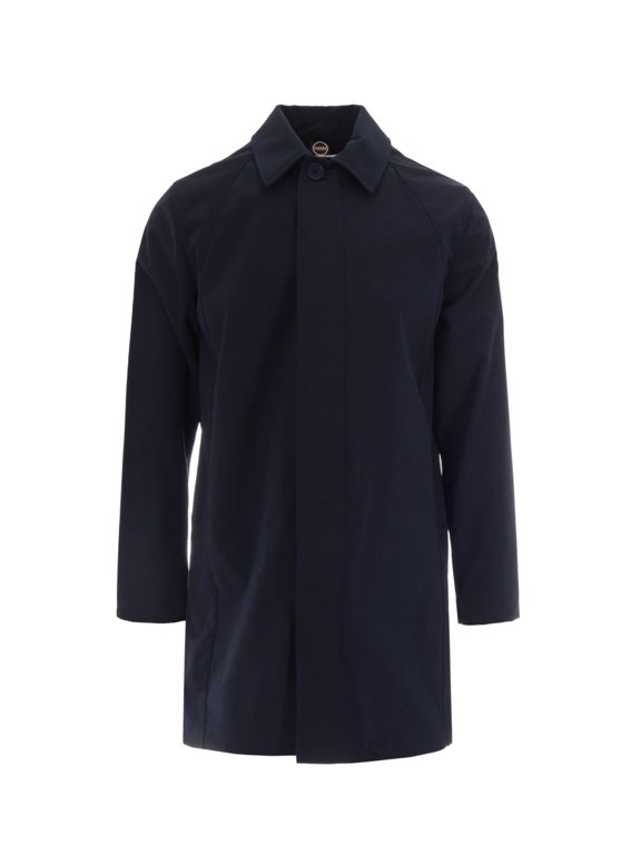 Softshell Navy Blue Jacket With Classic Collar And Adjustable Cuffs (Men's)