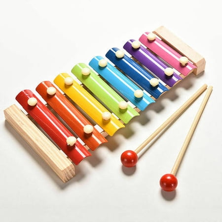 Colofity Unisex 0-6 Years Toy Musical Instruments, Metal Wood