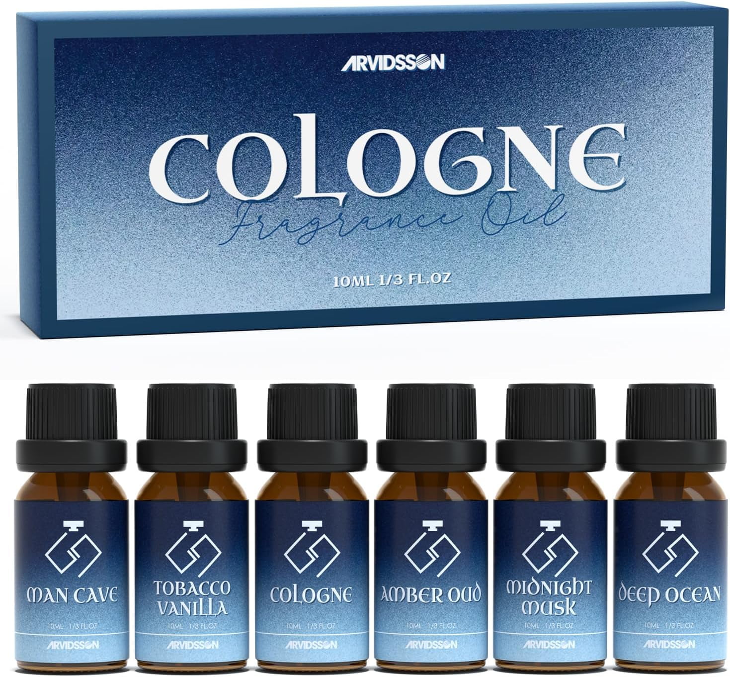 Cologne Fragrance Oils Set, Essential Oils for Diffuser | Deep Ocean ...