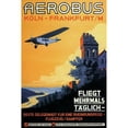 thumbnail image 1 of Cologne Frankfurt Aerobus and Rhine Castle Poster Print by K. Siegwardt, 1 of 1