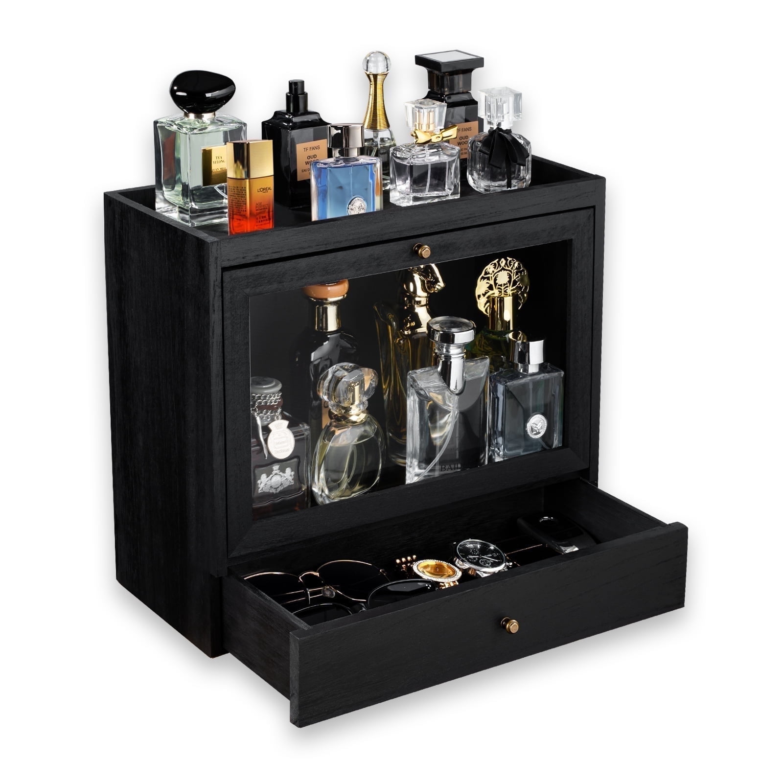 Honiway Cologne Organizer for Men, Large Capacity Dustproof Cologne ...