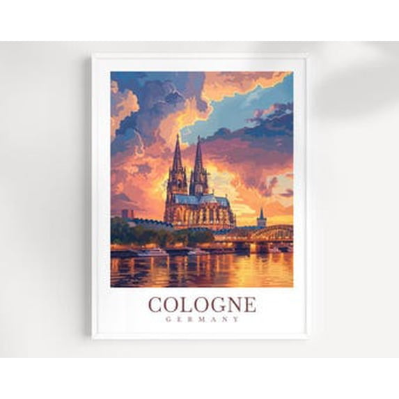Cologne Travel Germany Poster, Travel Inspired Home, Office And Gallery ...