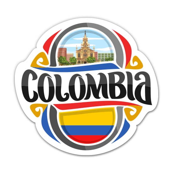 Colombia - 3" Vinyl Sticker - For Car Laptop Water Bottle Phone - Waterproof Decal