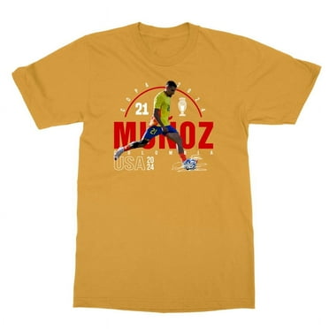 Colombia America 2024 Tribute Munoz Inspired for Fans Unisex T-Shirt (Gold, XX-Large)