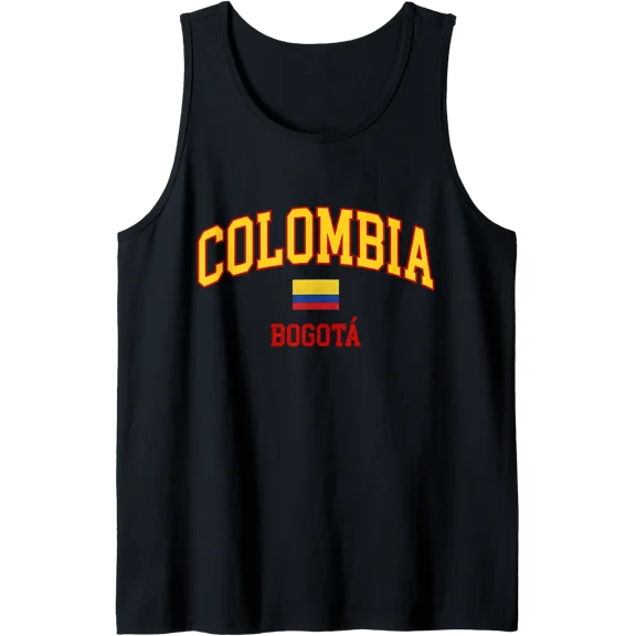Colombia Bogota Flag Tank Top Size S-3XL