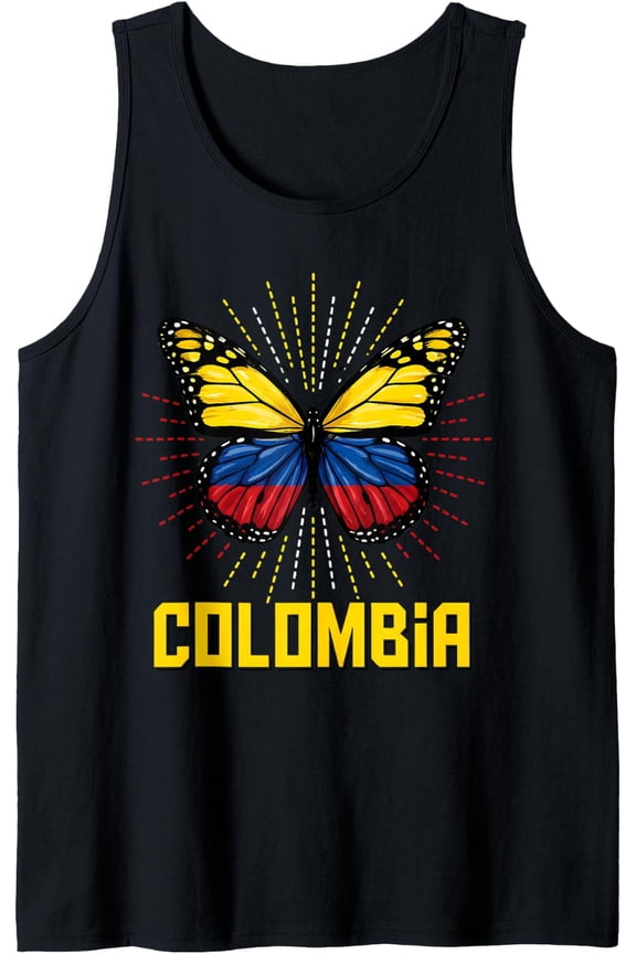 Colombia Butterfly Wings Tank Top Size S-3XL