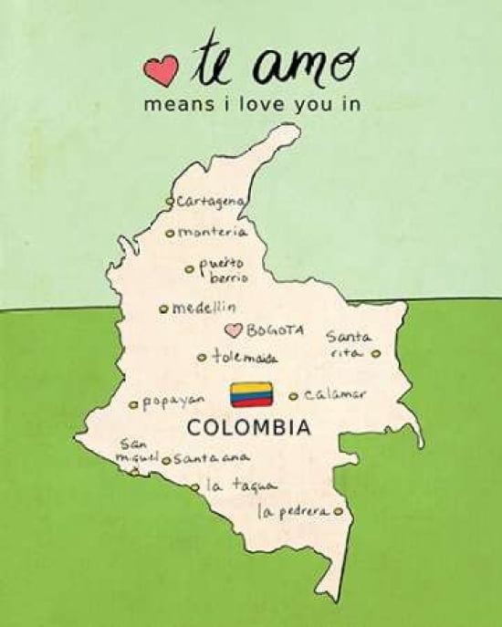 Colombia Canvas Art - Lisa Barbero (24 x 30)
