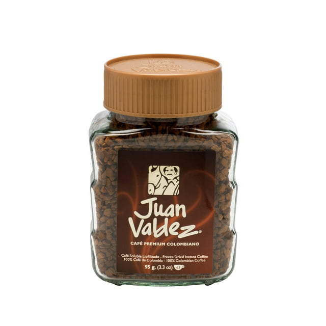 Colombia Coffee Juan Valdez Instantaneo Clasico Premium Glass Jar 3.2oz High Caffeinated